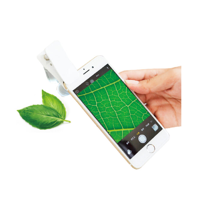 Starktech MICROSCOPIO 60X CON LUZ UV/BLANCA CON CLIP PARA CELULAR - StarkTech