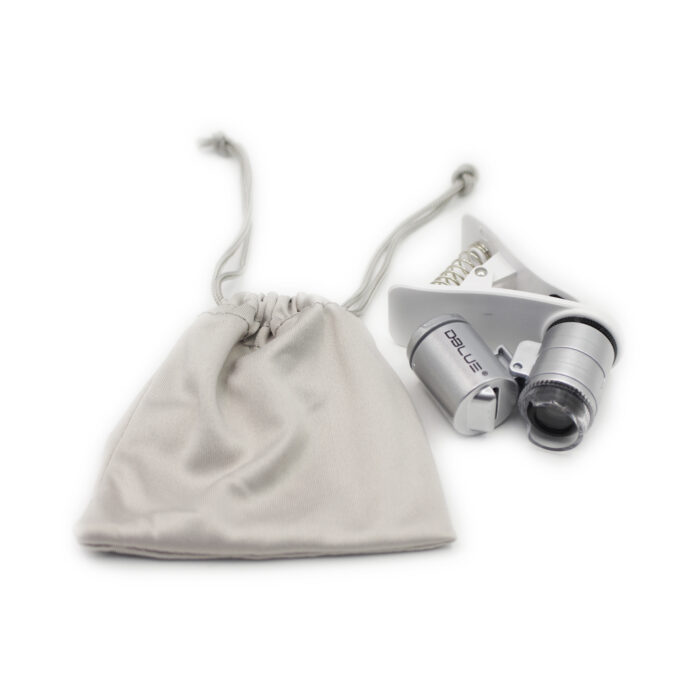 Starktech MICROSCOPIO 60X CON LUZ UV/BLANCA CON CLIP PARA CELULAR - StarkTech